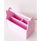 Карандашница «Домик», розовая - фото 6849946