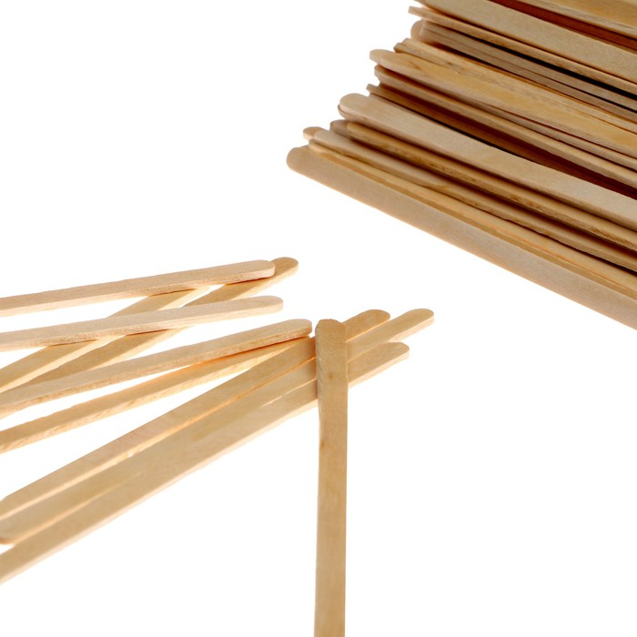 Набор деревянных палочек, 500 шт., 140 × 6 × 1,8 мм - фото 1906222710
