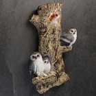 Подвесной декор "Совы с белкой" 58х35х15см - фото 22095237