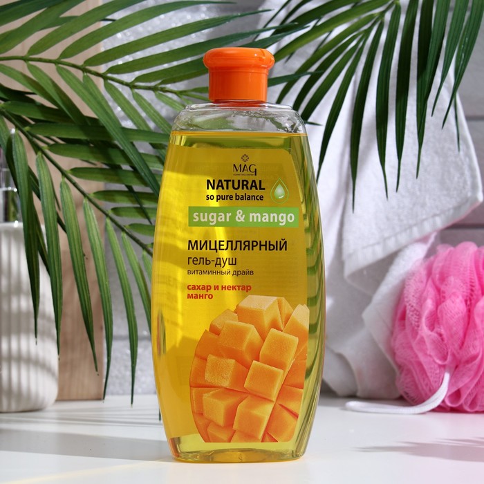 Мицеллярный гель-душ "Сахар и нектар манго" витаминный драйв, 530 мл - Фото 1