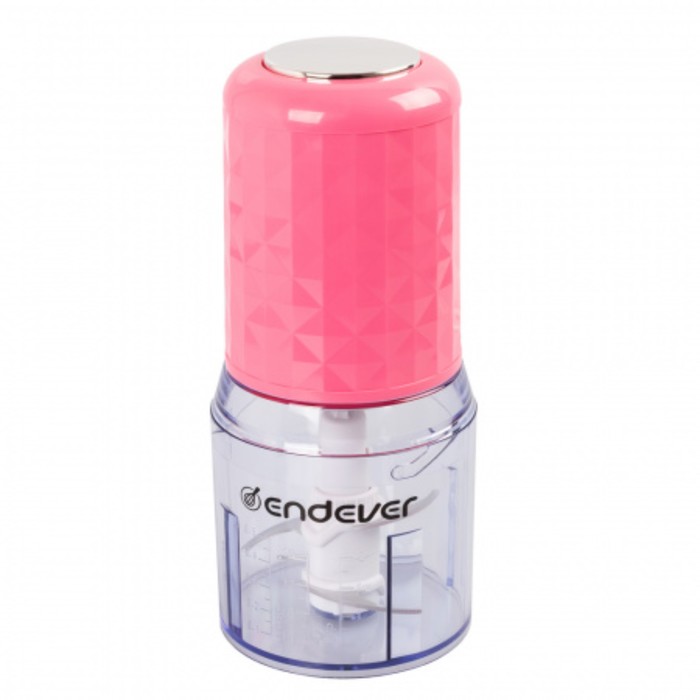Измельчитель Endever Sigma-61, пластик, 400 Вт, 0.5 л, 1 скорость, розовый - Фото 1