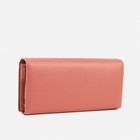 Кошелёк женский на магнитах, цвет пудровый - фото 22095434