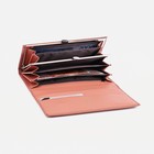 Кошелёк женский на магнитах, цвет пудровый - фото 22095435