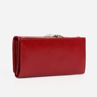 Кошелёк женский на магнитах, цвет красный - фото 22095695