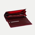 Кошелёк женский на магнитах, цвет бордовый - фото 22095786