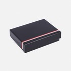 Портмоне на кнопке, отдел для купюр, для карт, для монет, цвет чёрный 9541109