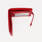 Кошелёк женский на кнопке, цвет красный - фото 42887257
