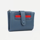 Кошелёк женский на кнопке, цвет синий - фото 45944004