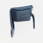 Кошелёк женский на кнопке, цвет синий - фото 45944005