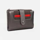 Кошелёк женский на кнопке, цвет бронзовый - фото 43140648