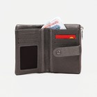 Кошелёк женский на кнопке, цвет бронзовый - фото 43140650