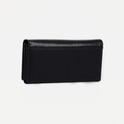 Кошелёк женский на магнитах, цвет чёрный - фото 22096135