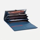 Кошелёк женский на магнитах, цвет синий - фото 22096234