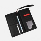 Кошелёк женский на молнии, цвет чёрный - фото 22096526