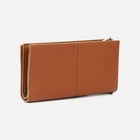 Кошелёк женский на молнии, цвет рыжий - фото 22096529