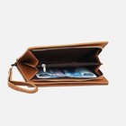 Кошелёк женский на молнии, цвет рыжий - фото 22096531