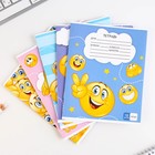 Тетрадь в клетку, 18 листов, А5, на скрепке, блок №1«Смайлы» МИКС - Фото 2