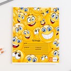 Тетрадь в клетку, 18 листов, А5, на скрепке, блок №1«Смайлы» МИКС - Фото 11