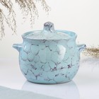 Горшочек для запекания Борисовская керамика «Романтика», 650 мл, 12.5×11.5 см, голубой - Фото 1