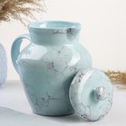 Кувшин Борисовская керамика «Романтика», 1.7 л, 22×15 см, голубой - Фото 3