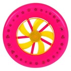 Тарелка летающая, фрисби «Барби», со светом и турбиной - фото 420529