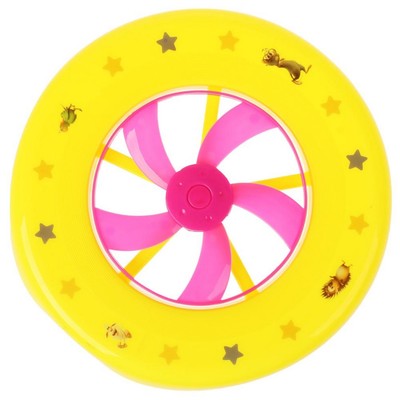 Тарелка летающая, фрисби «Буба», со светом и турбиной