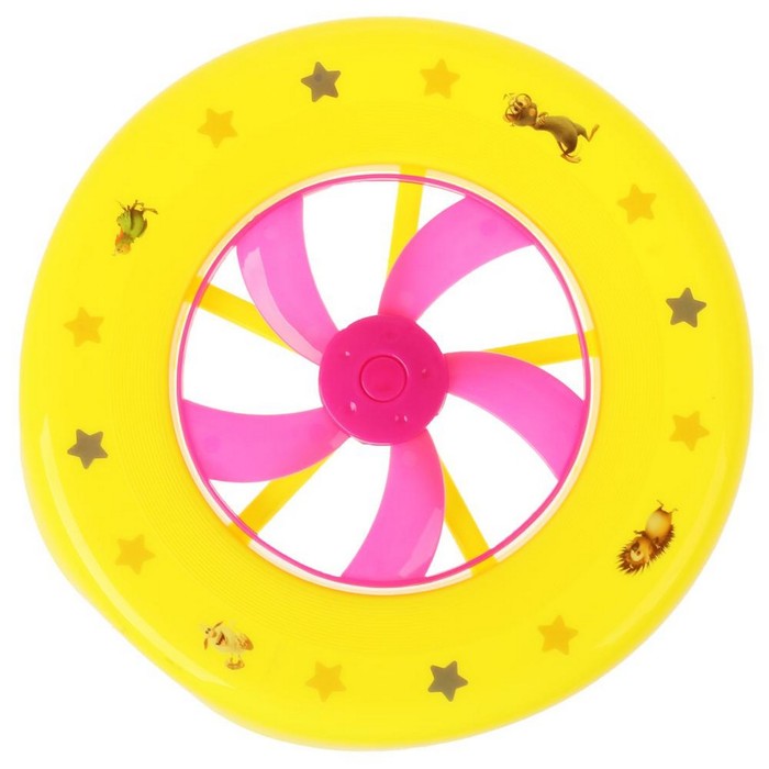 Тарелка летающая, фрисби «Буба», со светом и турбиной - Фото 1