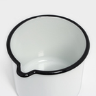 УЦЕНКА Кружка, 1 л, с носиком и крышкой, без деколи, цвет белый - Фото 3