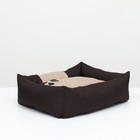 Лежанка со съемной подушкой "Лапа", рогожка, 50 х 40 х 15 см - Фото 3