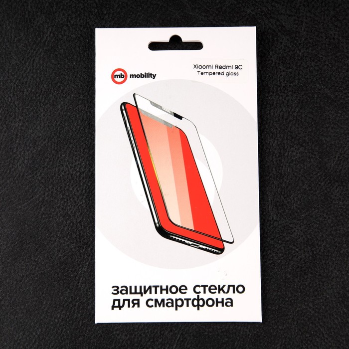 Защитное стекло mObility, для Xiaomi Redmi 9C, полный клей - фото 51326482