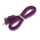 Кабель Maxvi MC-01F, microUSB - USB, 2 А, 1 м, PVC оплетка, плоский, фиолетовый - фото 51461209 Кабель Maxvi MC-01F, microUSB - USB, 2 А, 1 м, PVC оплетка, плоский, фиолетовый - фото 51461209