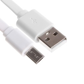 Кабель Maxvi MC-01L, microUSB - USB, 2 А, 1 м, удлиненный microUSB до 10 мм, PVC, белый 9549077