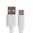 Кабель Maxvi MC-02F, Type-C - USB, 2 А, 1 м, PVC оплетка, плоский, белый - фото 51461264 Кабель Maxvi MC-02F, Type-C - USB, 2 А, 1 м, PVC оплетка, плоский, белый - фото 51461264