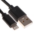 Кабель Maxvi MC-03, Lightning - USB, 2 А, 1 м, PVC оплетка, черный 9549088 - фото 10353114