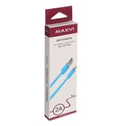 Кабель Maxvi MC-03F, Lightning - USB, 2 А, 1 м, PVC, плоский, синий - фото 51461296 Кабель Maxvi MC-03F, Lightning - USB, 2 А, 1 м, PVC, плоский, синий - фото 51461296