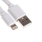 Кабель Maxvi MC-03F, Lightning - USB, 2 А, 1 м, PVC оплетка, плоский, белый 9549093 - фото 10353139