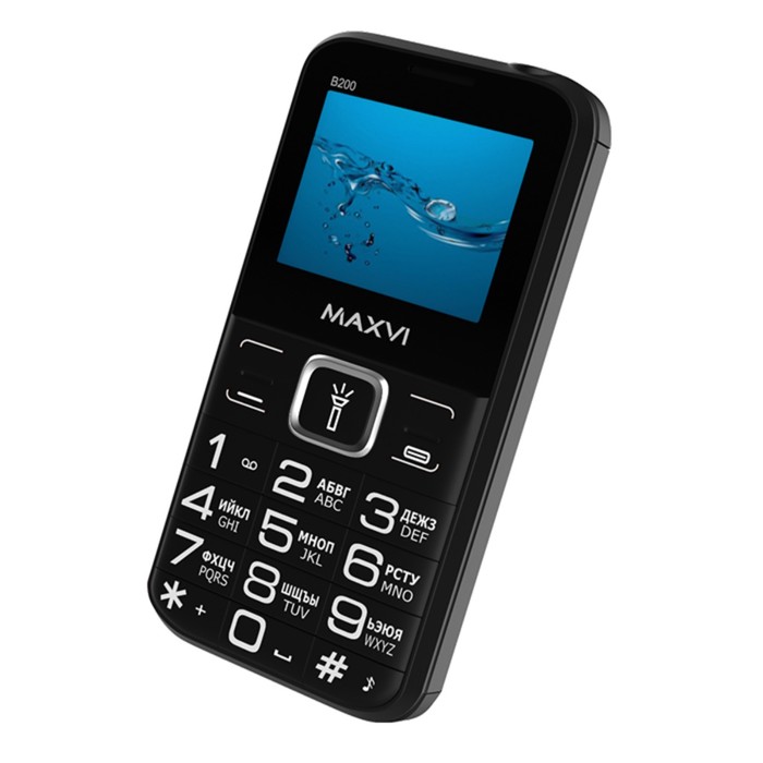 Сотовый телефон Maxvi B200, 2", 0.3 Мп, 2 sim, microSD, FM, фонарик, 1400 мАч, черный - фото 51326550