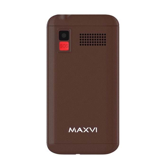 Сотовый телефон Maxvi B200, 2", 0.3 Мп, 2 sim, microSD, FM, фонарик, 1400 мАч, коричневый - фото 51326570