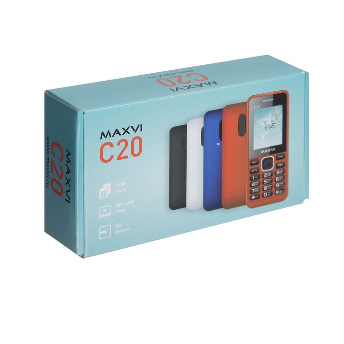 Сотовый телефон Maxvi C20, 1.77", microSD, 2 sim, FM, фонарик, 600 мАч, черный - фото 51326589