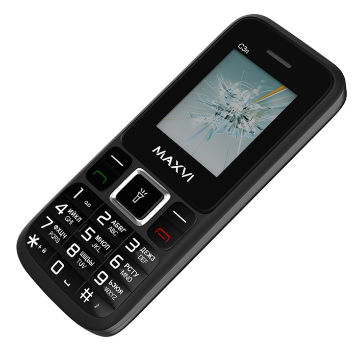 Сотовый телефон Maxvi C3n, 1.77", microSD, 2 sim, FM, фонарик, 800 мАч, черный - фото 51326644