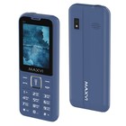 Сотовый телефон Maxvi K21, 2.4", 1.3 Мп, microSD, 2 sim, FM, фонарик, 1400 мАч, синий - фото 10353511