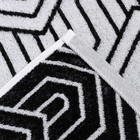 Полотенце махровое Этель Ornament, 70×130 см, 100% хлопок, 420 г/м², чёрно-белое 9472217 - фото 736343