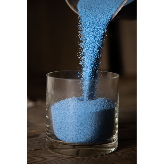 Свеча в гранулах, цвет синий «RosCandles», 300 г + фитиль - Фото 1