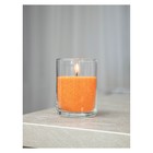 Свеча в гранулах «RosCandles» оранжевые в банке ПЭТ, 300 г + фитили - фото 6853446