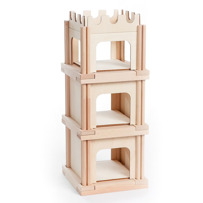 Конструктор деревянный «Башня», 35 деталей - Фото 1