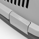 Переноска пластиковая «Неон» 48×32×29.5 см, вес животного до 12 кг, серо-чёрная - Фото 11