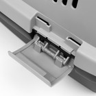 Переноска пластиковая «Неон» 48×32×29.5 см, вес животного до 12 кг, серо-чёрная - Фото 12