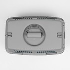 Переноска пластиковая «Неон» 48×32×29.5 см, вес животного до 12 кг, серо-чёрная - Фото 6