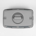 Переноска для животных «Неон», 48×32×29.5 см, вес до 12 кг, пластик, серая, голубая - Фото 6