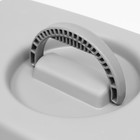 Переноска для животных «Неон», 48×32×29.5 см, вес до 12 кг, пластик, серая, голубая - Фото 10